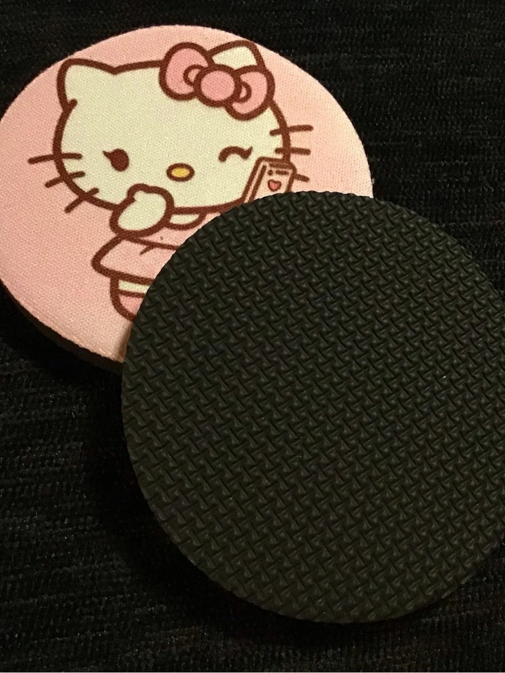 Sanrio Hello Kitty Pink Phone car coasters
